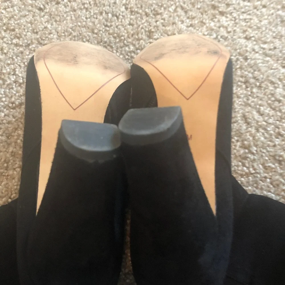 Halogen Black Over-the-Knee Suede Boots